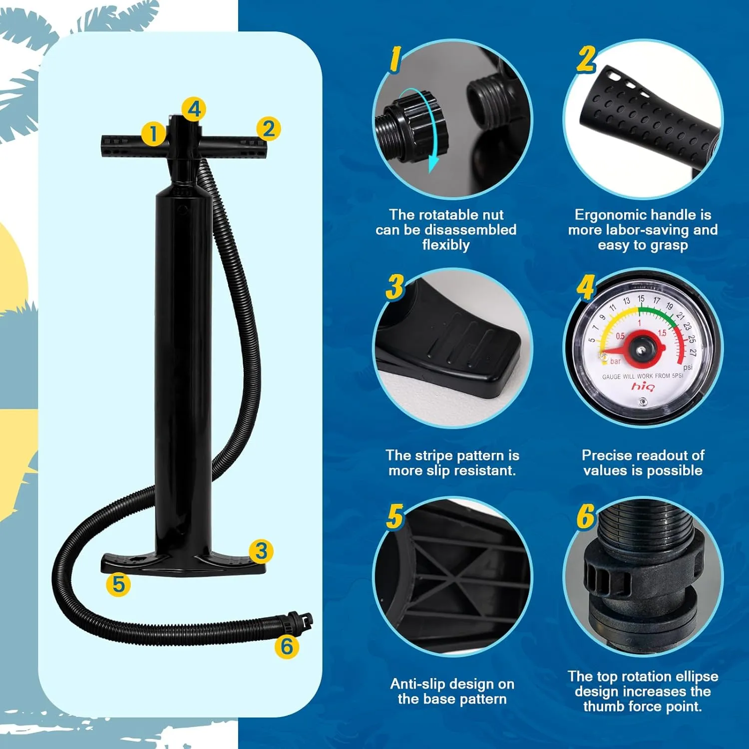 FunWater Inflatable Stand Up Paddle Board with Premium SUP Paddleboard Accessories, Anti-Slip EVA Deck, 11'/10'6'' Paddle Boards for Adults & Youth of All Skill Levels