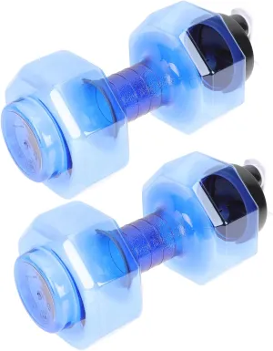 GALPADA 2pcs Multipurpose Water Bottle Dumbbells Water Filled Dumbbell Sports Kettle for Fitness Blue for Gym Workouts and Hydration Portable Design for Easy Use