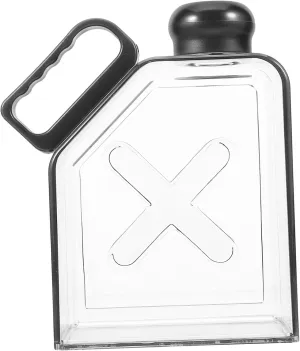 GALPADA Flat Water Bottle for Bag Portable Fitness Kettle Durable Leak Water Flask for Travel Daily Use Compact Design for Easy Carrying