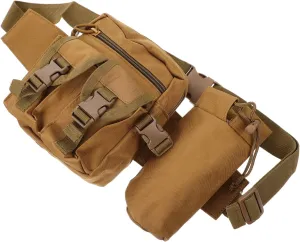 GALPADA Nylon Fanny Pack Water Bottle Belt Storage Pouch Outdoor Sports Bottle Holder for Hiking