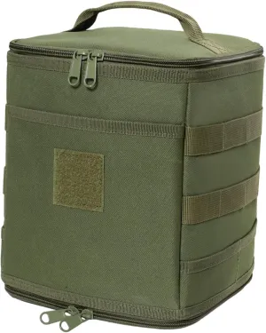 Gas Tank Storage Bag Gas Cylinder Bag Multifunction Protective Cover Camping Lantern Bag Storage Case for Travel Cooking, Green
