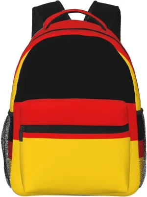 German flag Backpack, suitable for light travel, daily multi-purpose bag, suitable for commuting, cycling, work