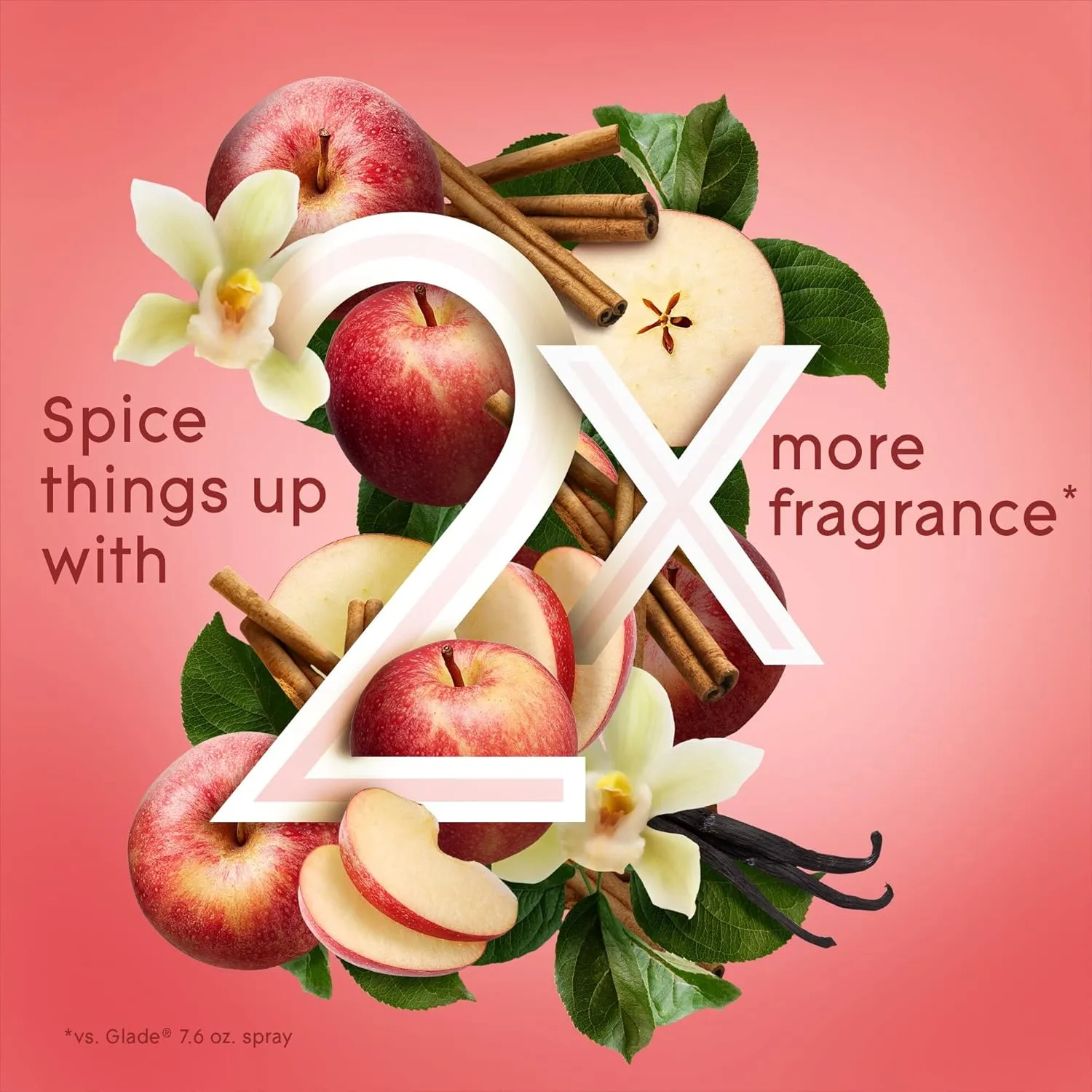 Glade Air Freshener Room Spray, Apple Cinnamon, 8.3 oz, 6 Count