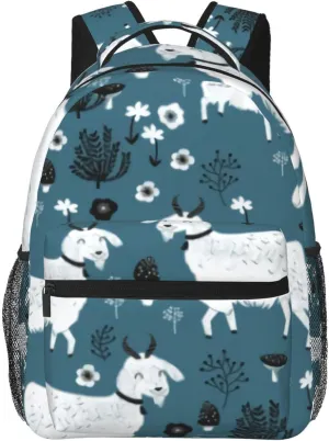 Goats Farm Backpack Laptop Backpack Sports Travel Shoulder bag Light casual backpack