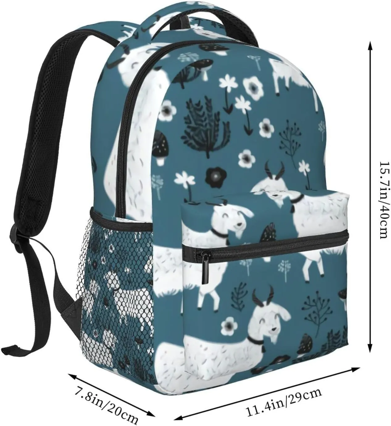 Goats Farm Backpack Laptop Backpack Sports Travel Shoulder bag Light casual backpack