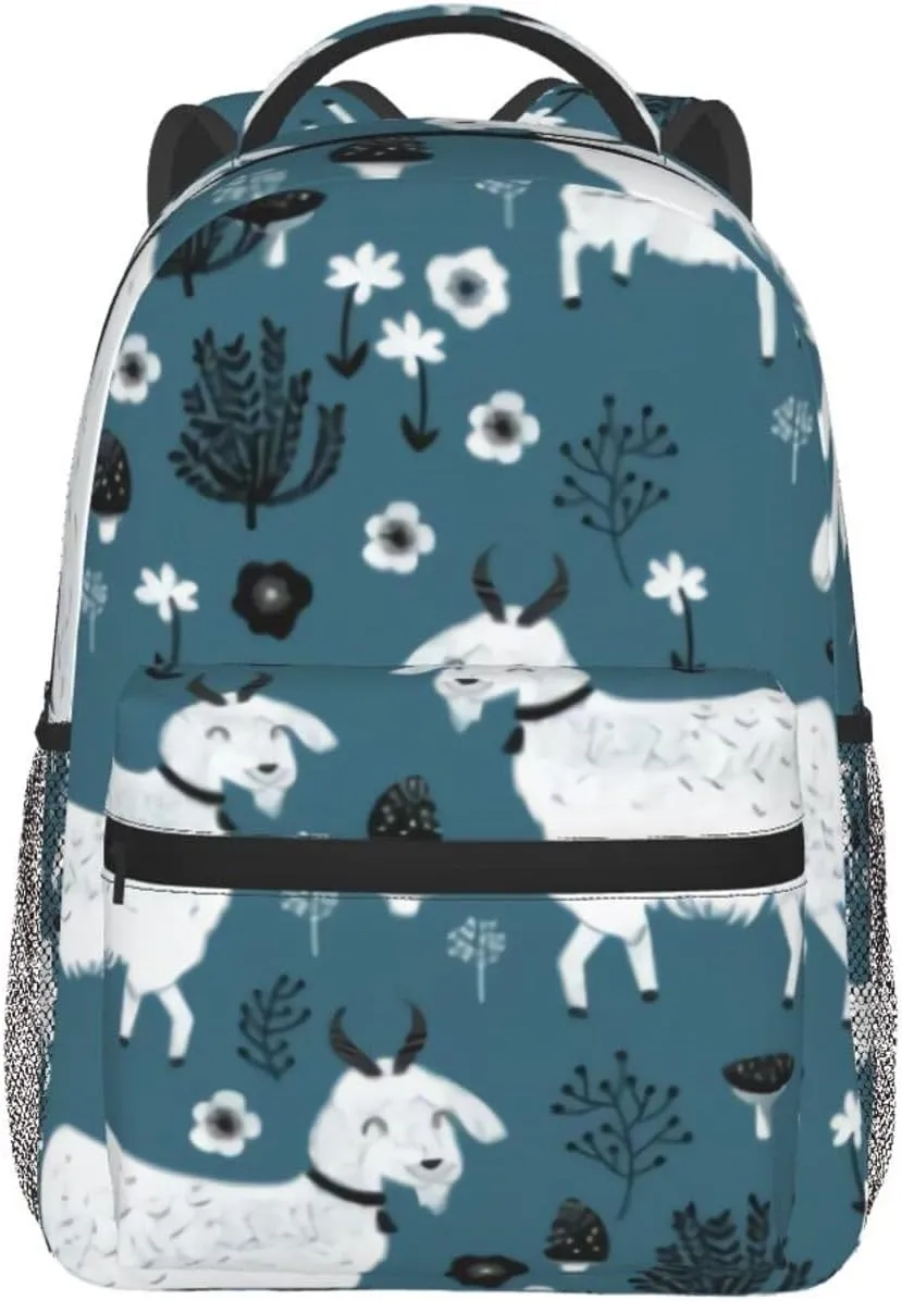 Goats Farm Backpack Laptop Backpack Sports Travel Shoulder bag Light casual backpack