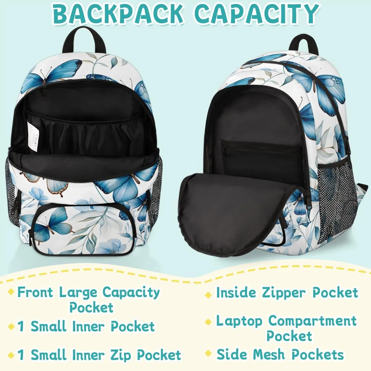 Golden Retriever Carry on Travel Backpack for Women Men Water resistant Lightweight Rucksack Backpack for Weekender Casual Work Hiking Christmas Dog