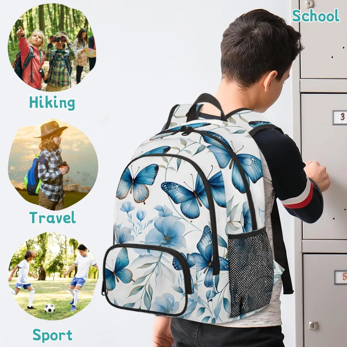 Golden Retriever Carry on Travel Backpack for Women Men Water resistant Lightweight Rucksack Backpack for Weekender Casual Work Hiking Christmas Dog