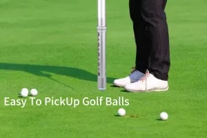 Golf Ball Retriever with Telescopic Pole and Ball Tube - Collector and Grabber with Adjustable Handle