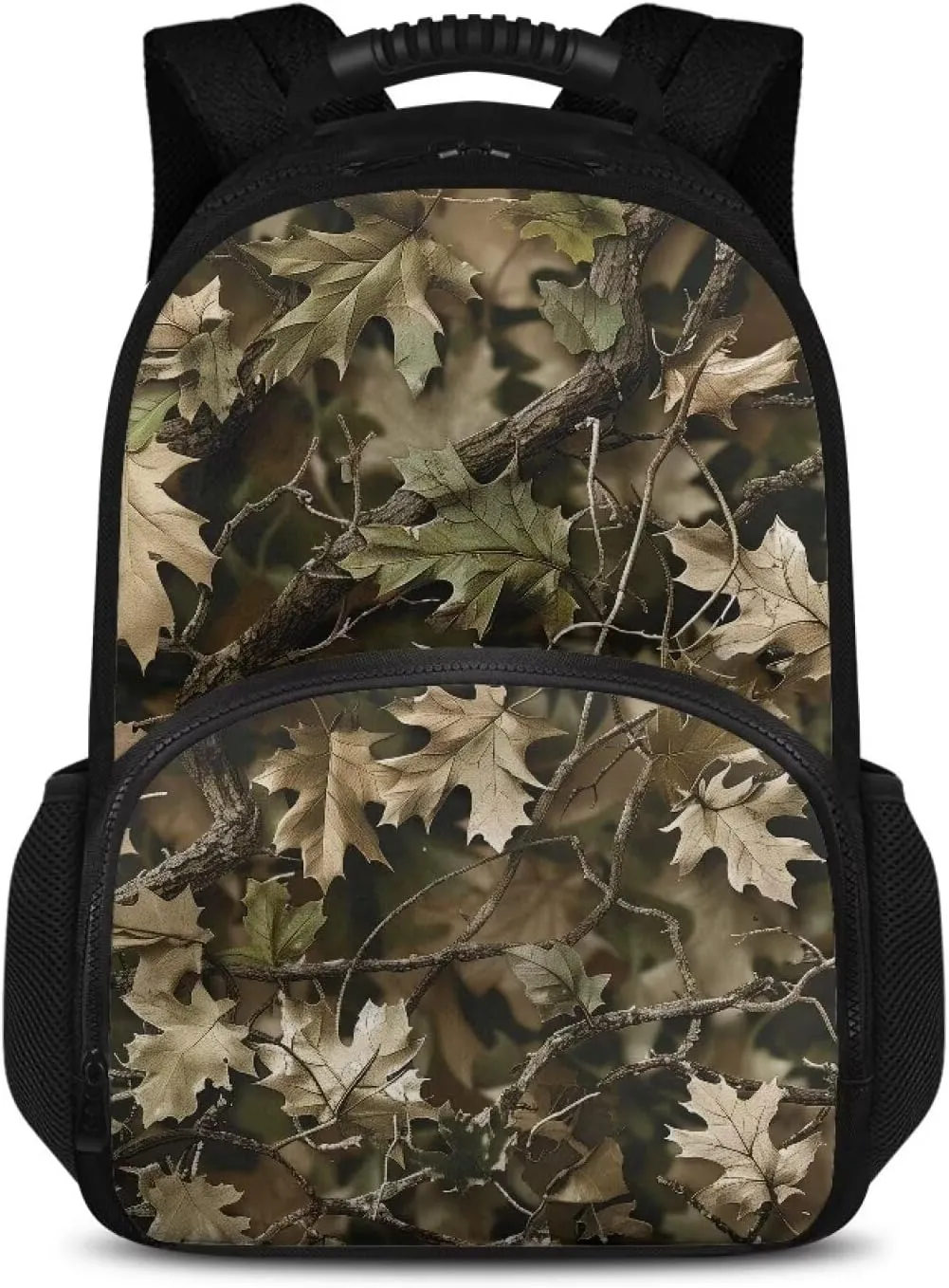 Gomyblomy Green Hunting Camo Camping Backpack for Men, Insulated Lunch Backpack Cooler with Laptop Compartment, Portable Leak Proof Lunch Bag Hiking Rucksack