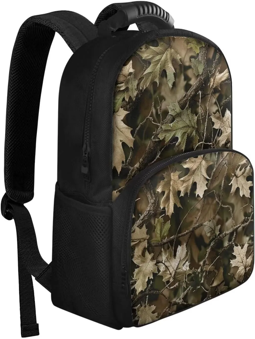 Gomyblomy Green Hunting Camo Camping Backpack for Men, Insulated Lunch Backpack Cooler with Laptop Compartment, Portable Leak Proof Lunch Bag Hiking Rucksack