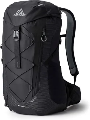 Gregory Miko 30L Unisex Day Hiking Backpack, Ventilated Backpanel, Built-In Hydration Attachment for Water Bladder (Reservoir Not Included), One Size Fits All, Optic Black