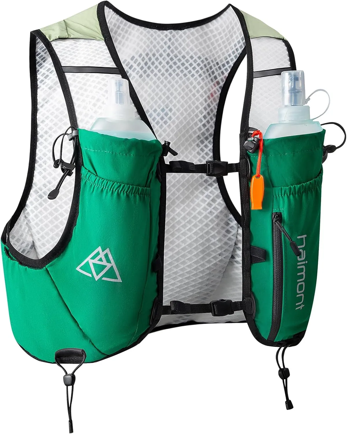 Haimont Running Hydration Vest with Water Bottles for Men Women, Lightweight 8L Hydrated Vest Pack for Trail Running, Hiking