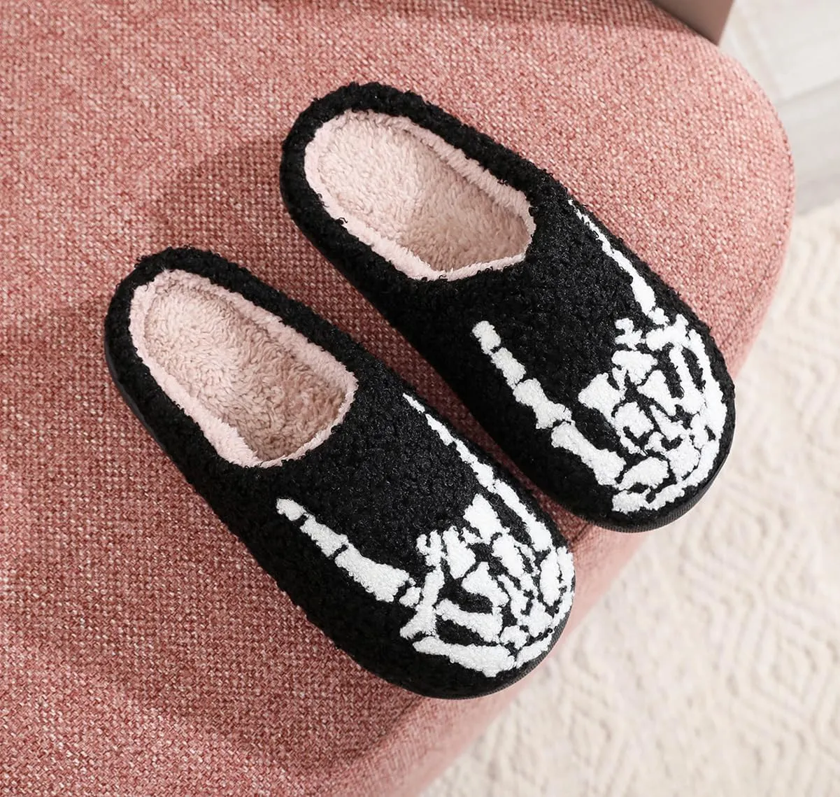 Halloween Pumpkin Slippers for Women Men Lantern Cat Pumpkin Slippers Warm Cozy Indoor Outdoor Slippers