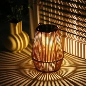 Handwoven Waterproof Solar Garden Lantern - SunWeave