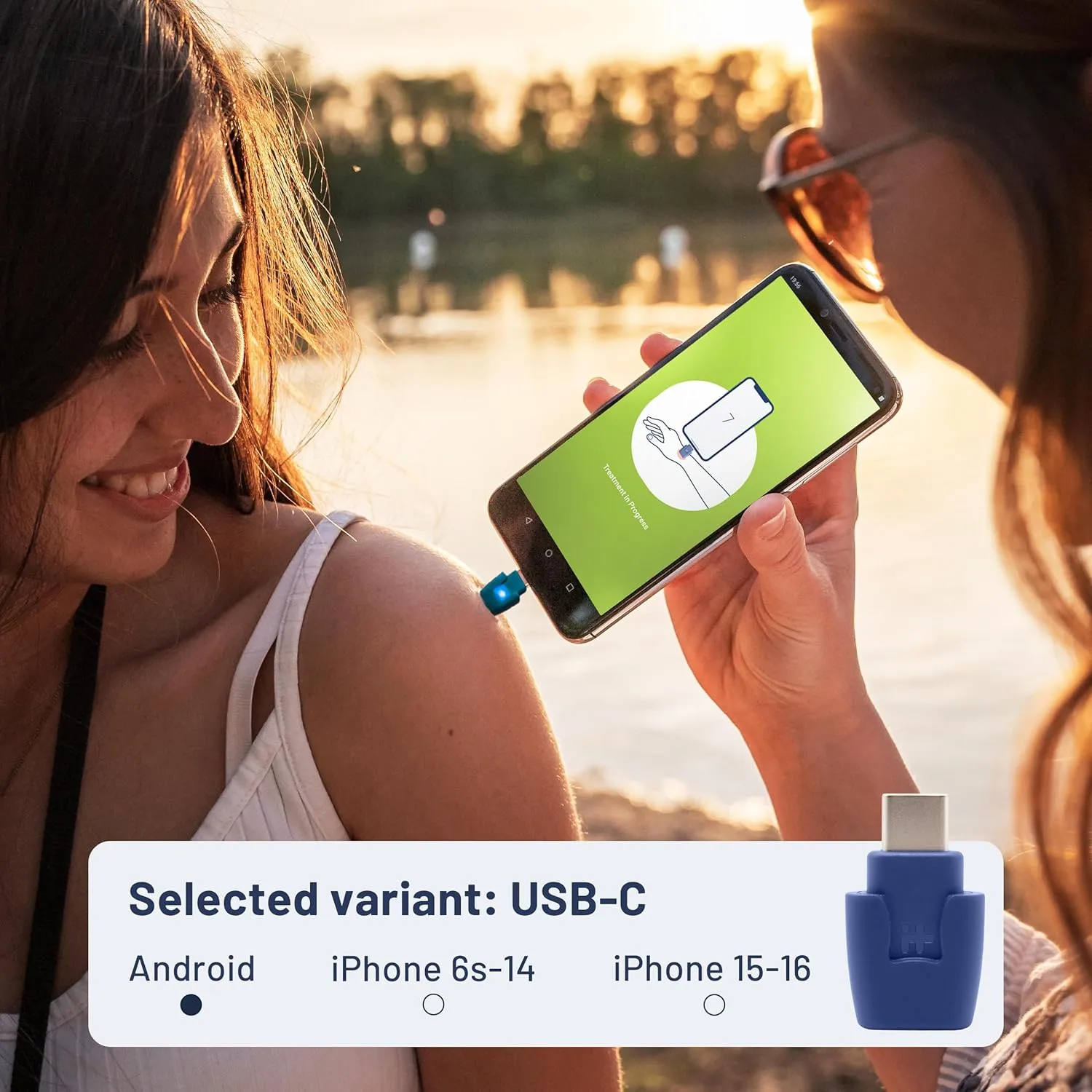 heat it - Smartphone-Powered Insect Bite Healer - Chemical-Free Relief from Itching & Pain just with Concentrated Heat - for Android with USB-C (not for iPhone 15/16)