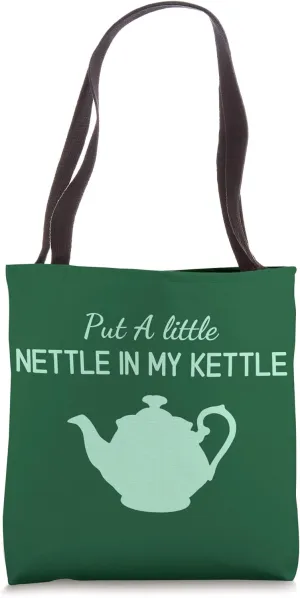 Herbalist Bag Funny Tea Kettle Herbalism Purse Nettle Tote Bag