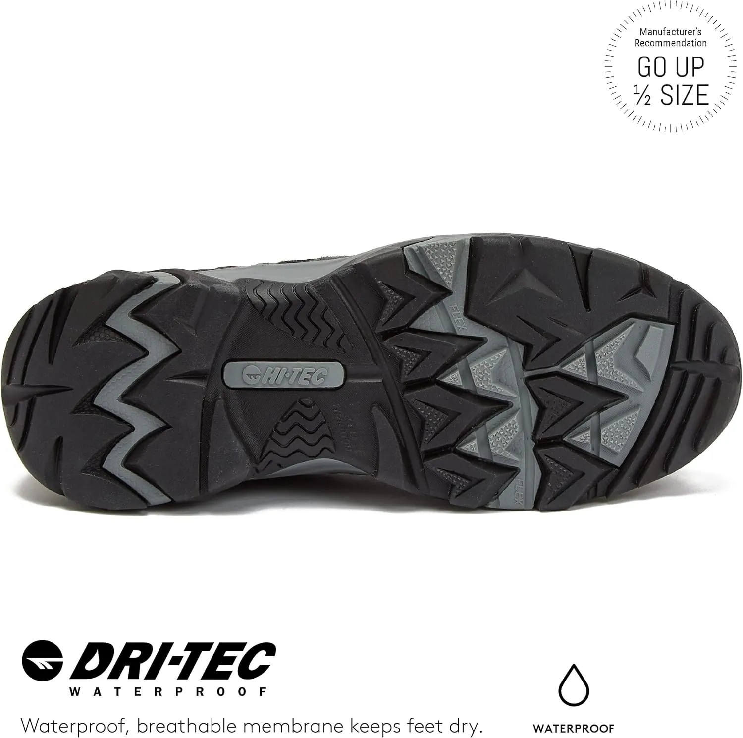 HI-TEC Apex Lite Low WP Waterproof Hiking Shoes for Women, Lightweight Breathable Outdoor Trekking and Trail Shoes