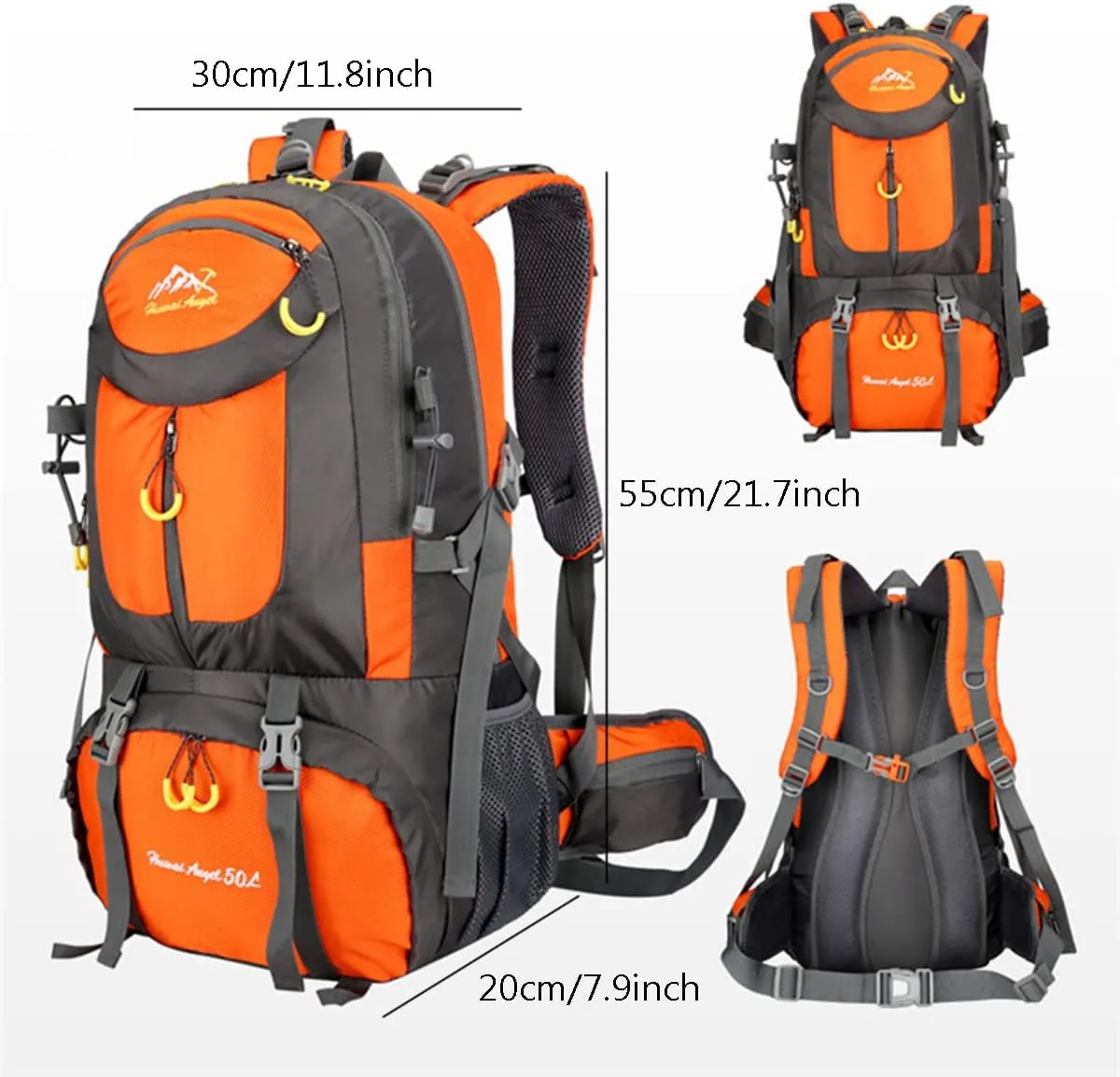 Hiking Backpack 50L Climbing Camping Backpack Large Rucksack for Trekking Travel Outdoor Sport