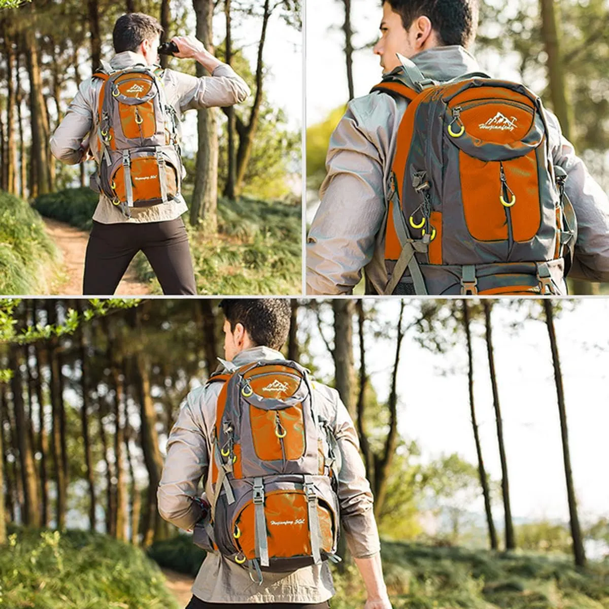 Hiking Backpack 50L Climbing Camping Backpack Large Rucksack for Trekking Travel Outdoor Sport