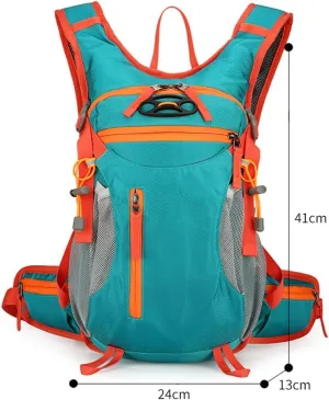 Hiking Backpack Outdoor Lightweight Waterproof Breathable Travel Daypack for Trekking Cycling Climbing and Sports Adventures (Green)