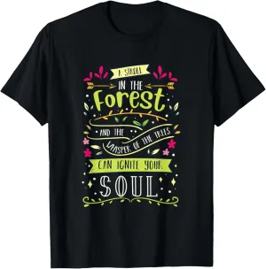 Hiking Nature Trekking Lakeside Backpacker Forest Camping T-Shirt