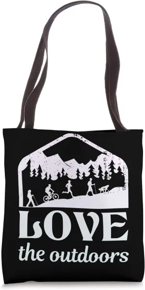 Hiking Saying, Mountain Lines, Alps Motif, Hiking. Tote Bag