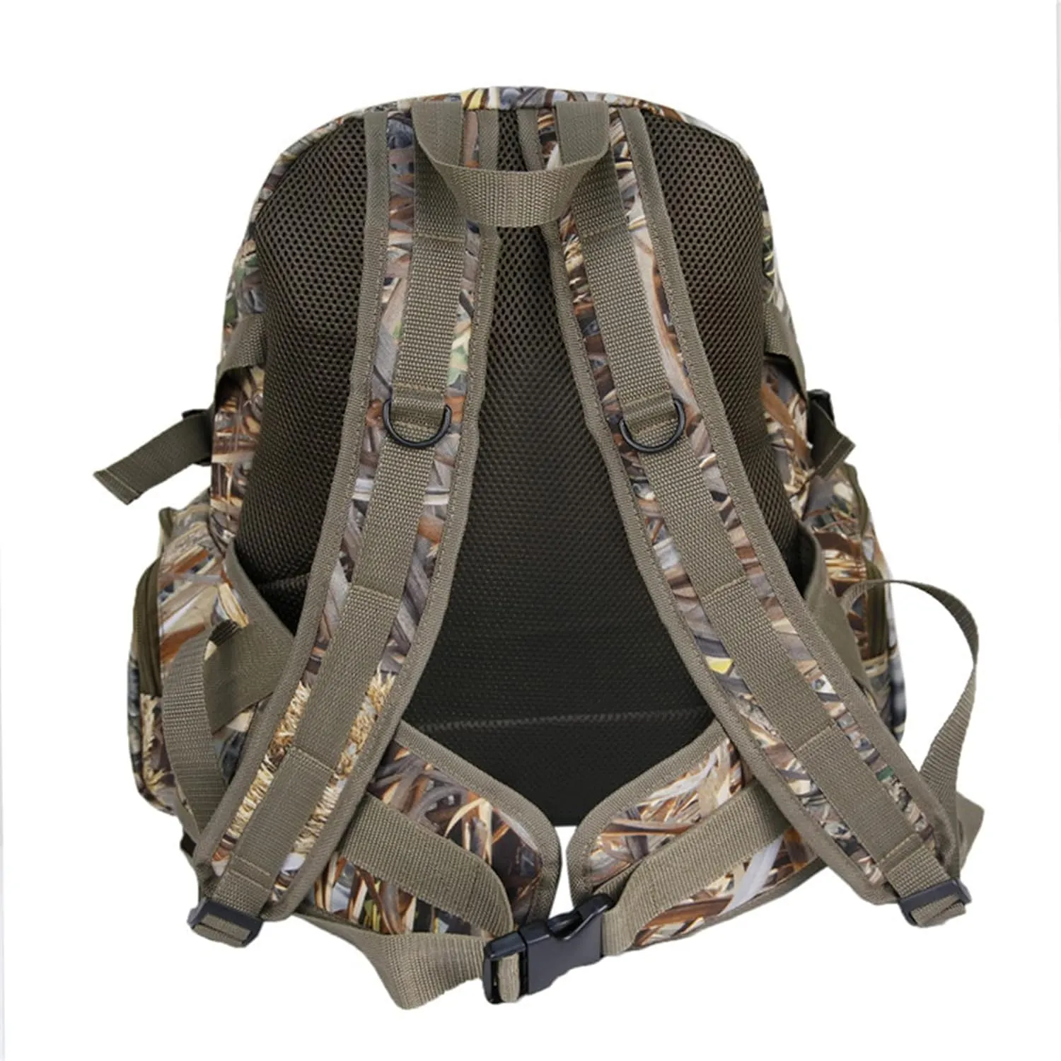 Hunting Backpack Outdoor Sports Gear Durable Hunting Pack with Bow and Rifle Carry System for Camping Hunting Hiking Climbing Fishing Camouflage Backpack,B,M