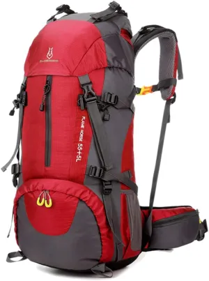 HXBER 60L Hiking Backpack Water-Resistant Outdoor Sport Trekking Mountaineering Travel Backpack with Shoe Compartment for Men and Women