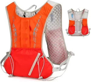 Hydration Backpack - Reflective Lightweight Pack,Lightweight Hydration Backpack with Ergonomic Shoulder Strap for Hiking Skiing Travel Outdoors