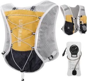 Hydro Pack Running Vest for Men Women, Hydration Backpack with 2L Water Badder, Lightweight Water Vest