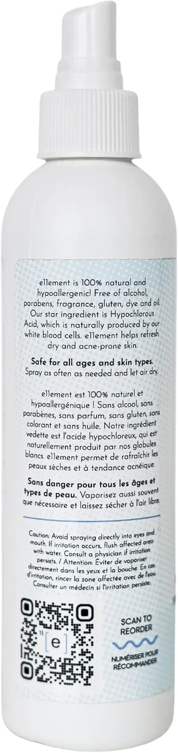 Hypochlorous Acid Face and Skin Spray - HOCL- Safe for use on Acne Prone Skin - Eczema - Dry Scalp - Post Procedure -Toner - Eye Lash Cleanser - Face and Hand Cleanser (Large 8 oz.)