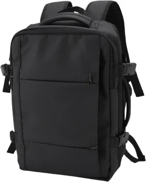 Hyuduo Expandable Vacuum Compression Backpack Lock Design Rain Proof Travel Business Trip Backpack with Ergonomic Straps and Spacious Compartments for and Work