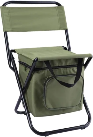 Ice Bag Chair Insulated Cooler Portable Folding Chair for Fishing Camping and Outdoor Activities Design Storage Bag for Essentials