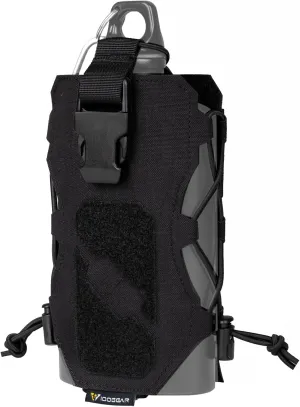 IDOGEAR Tactical Water Bottle Pouch Military Adjustable Straps Kettle Carrier Holder for Outdoor Sports 500D Nylon