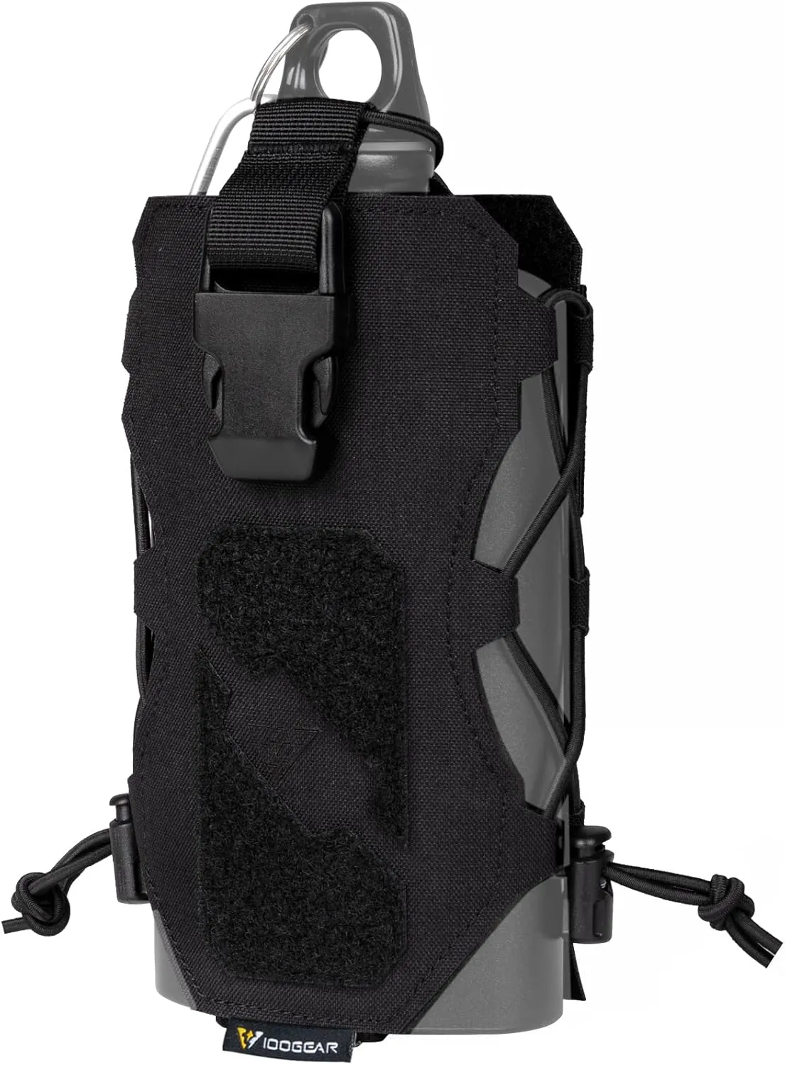 IDOGEAR Tactical Water Bottle Pouch Military Adjustable Straps Kettle Carrier Holder for Outdoor Sports 500D Nylon