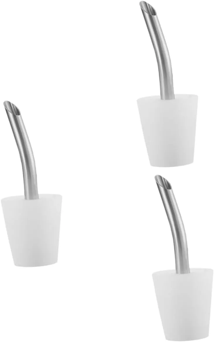 IMIKEYA 3pcs Stainless Steel Tea Kettle Extension Spout Portable Pourer for Camping Lightweight Easy to Install for Outdoor Use Prevents Spills Practical Design