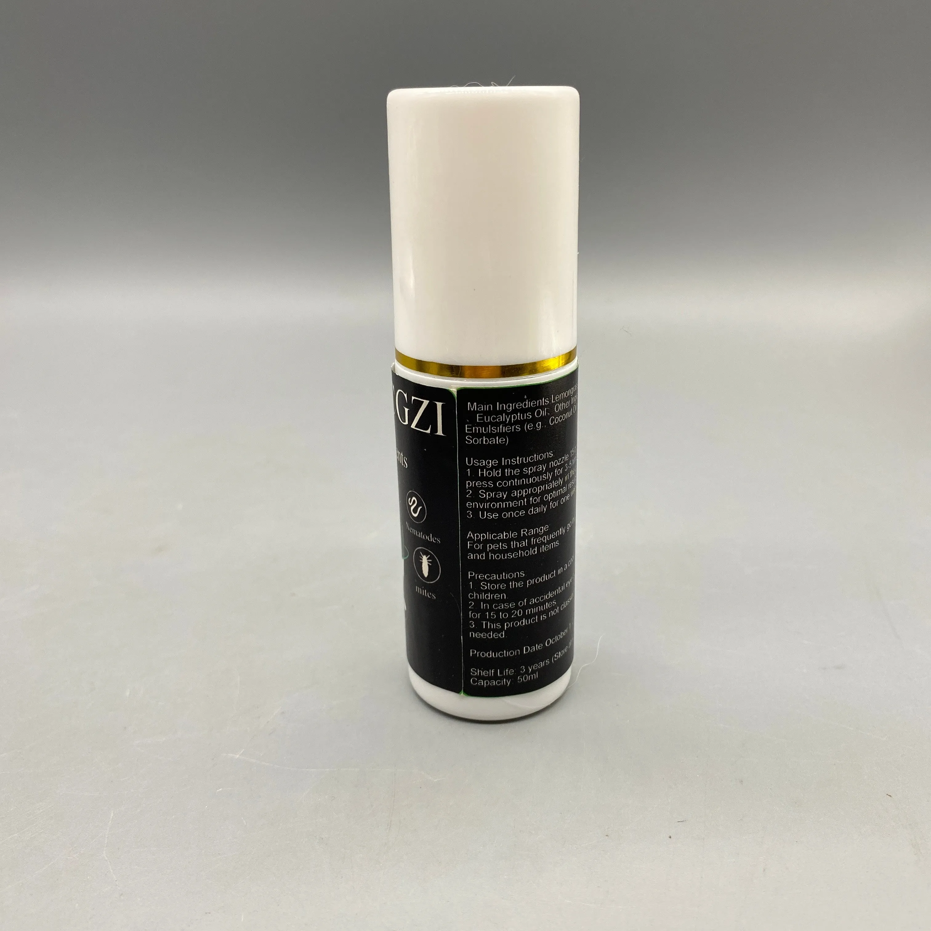 INPBCGZI Insect Repellent, 50ml, Natural Lemon Grass, Cedarwood, Eucalyptus Oils, Safe & Effective, Daily Use for Pest Prevention