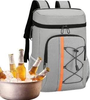 Insulated Bookbag - Thermal Lunch Backpack, Cooler Travel Backpack | Stylish And Practical Insulated Bookbag With Cooler Compartment, Feature Durables Fabric And Ample Storage For Food Hiking Shopping