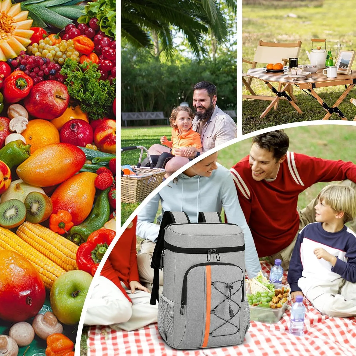 Insulated Bookbag - Thermal Lunch Backpack, Cooler Travel Backpack | Stylish And Practical Insulated Bookbag With Cooler Compartment, Feature Durables Fabric And Ample Storage For Food Hiking Shopping