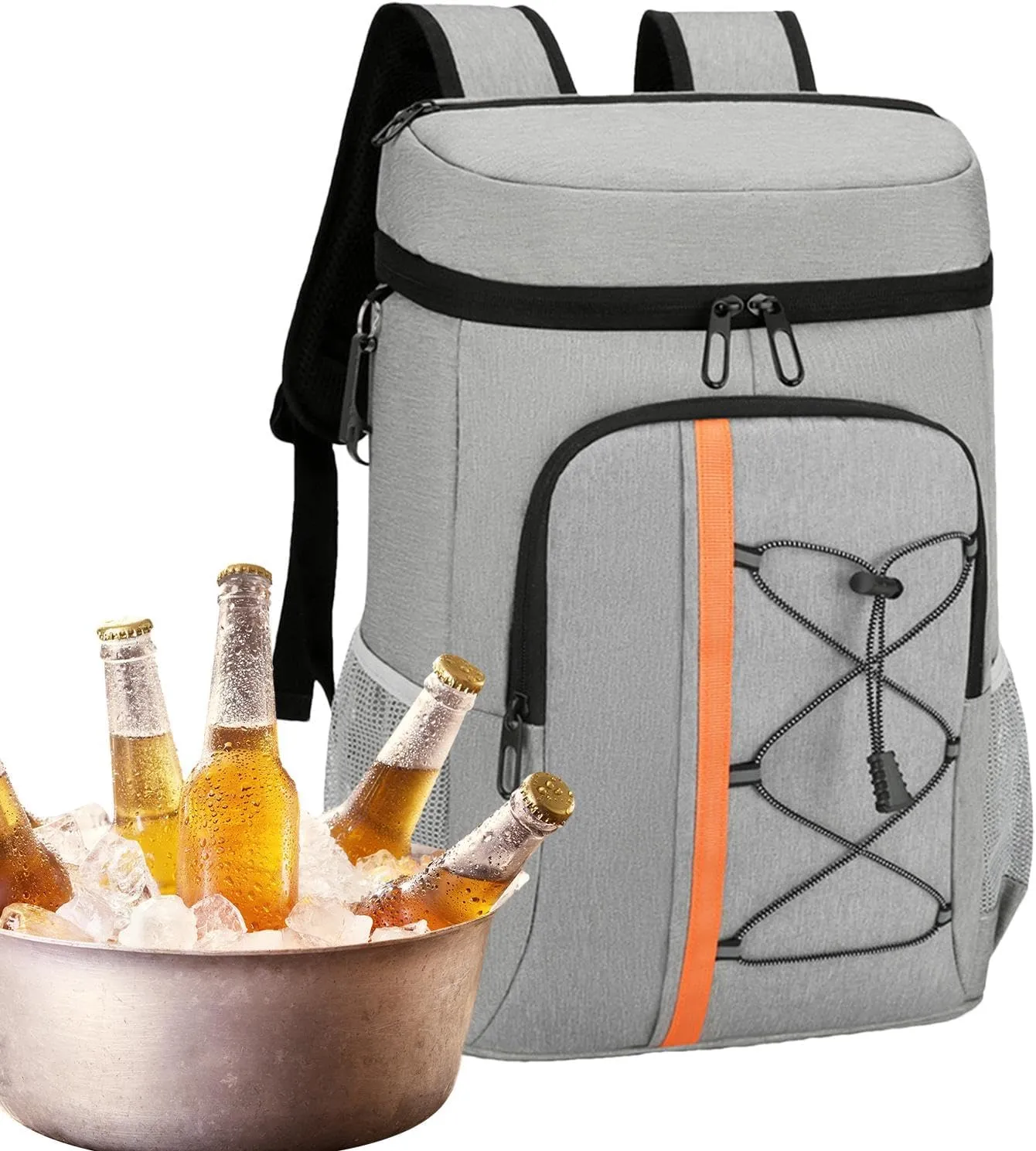 Insulated Bookbag - Thermal Lunch Backpack, Cooler Travel Backpack | Stylish And Practical Insulated Bookbag With Cooler Compartment, Feature Durables Fabric And Ample Storage For Food Hiking Shopping