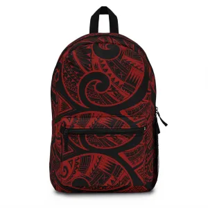 Island Tribal Red Lightweight Travel Backpack