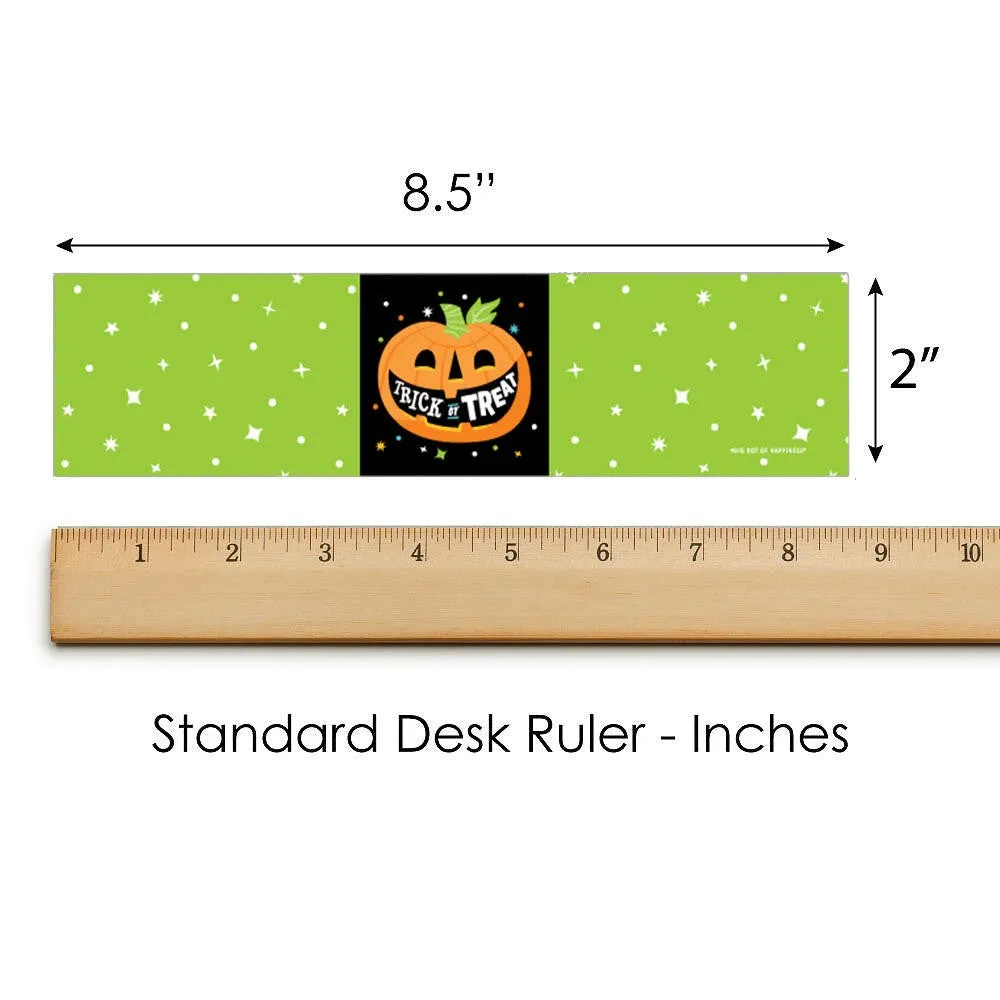 Jack-O'-Lantern Halloween - Kids Halloween Party Water Bottle Sticker Labels - Set of 20
