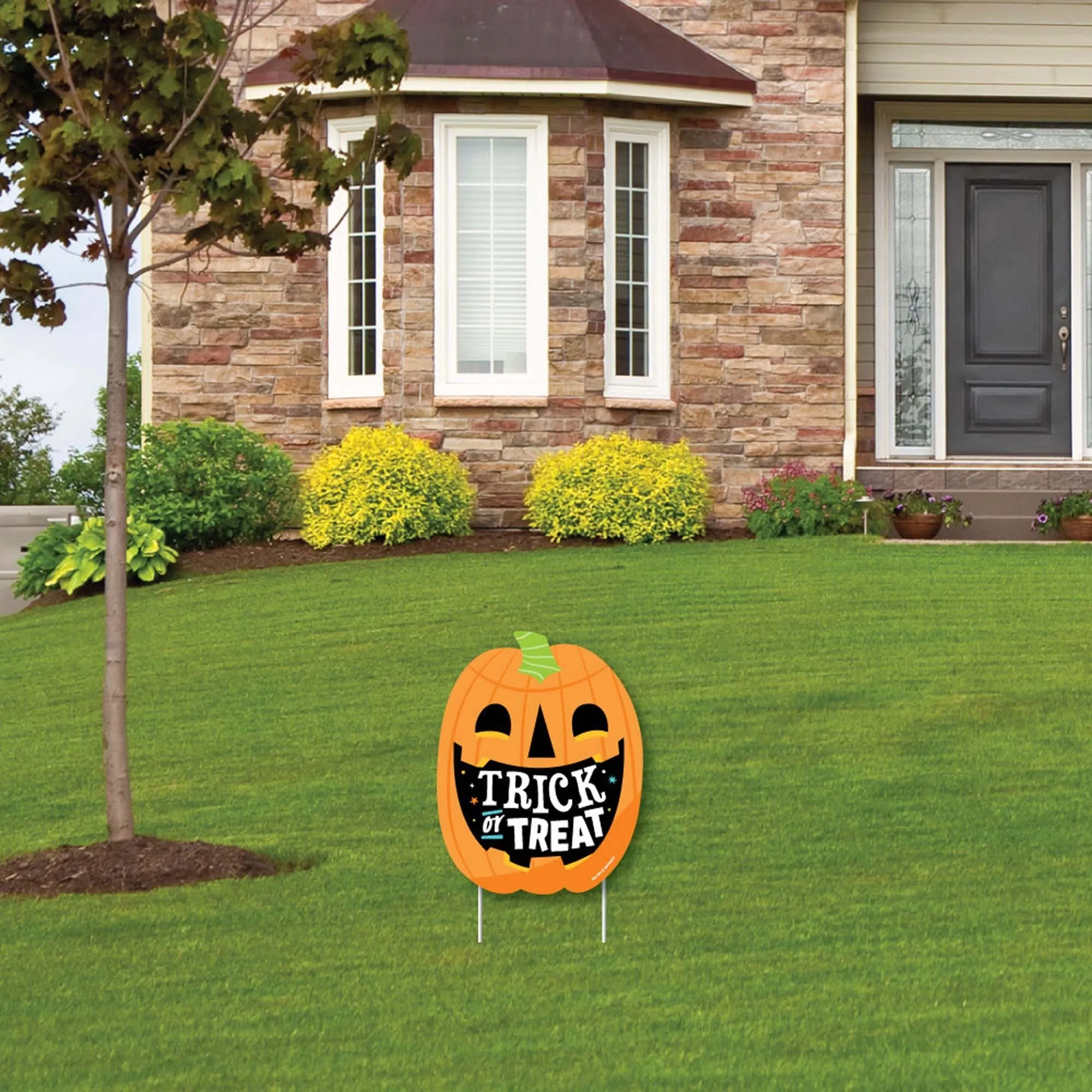 Jack-O'-Lantern Halloween - Outdoor Lawn Sign - Kids Halloween Party Yard Sign - 1 Piece