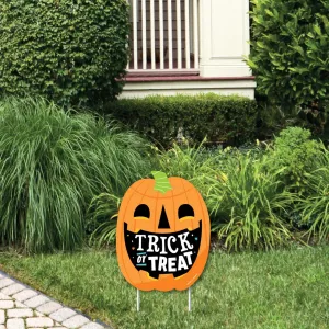 Jack-O'-Lantern Halloween - Outdoor Lawn Sign - Kids Halloween Party Yard Sign - 1 Piece