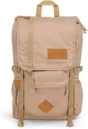 JanSport Hatchet Backpack – 15-inch Padded Laptop Compartment, Dual Water Bottle Pockets, Side Compression Straps, Travertine