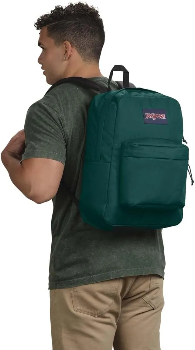 JanSport SuperBreak One Backpacks - Durable, Lightweight Bag with 1 Main Compartment, Front Utility Pocket with Built-in Organizer - Premium Backpack - Deep Juniper