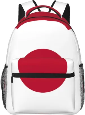 Japanese flag Backpack, suitable for light travel, daily multi-purpose bag, suitable for commuting, cycling, work