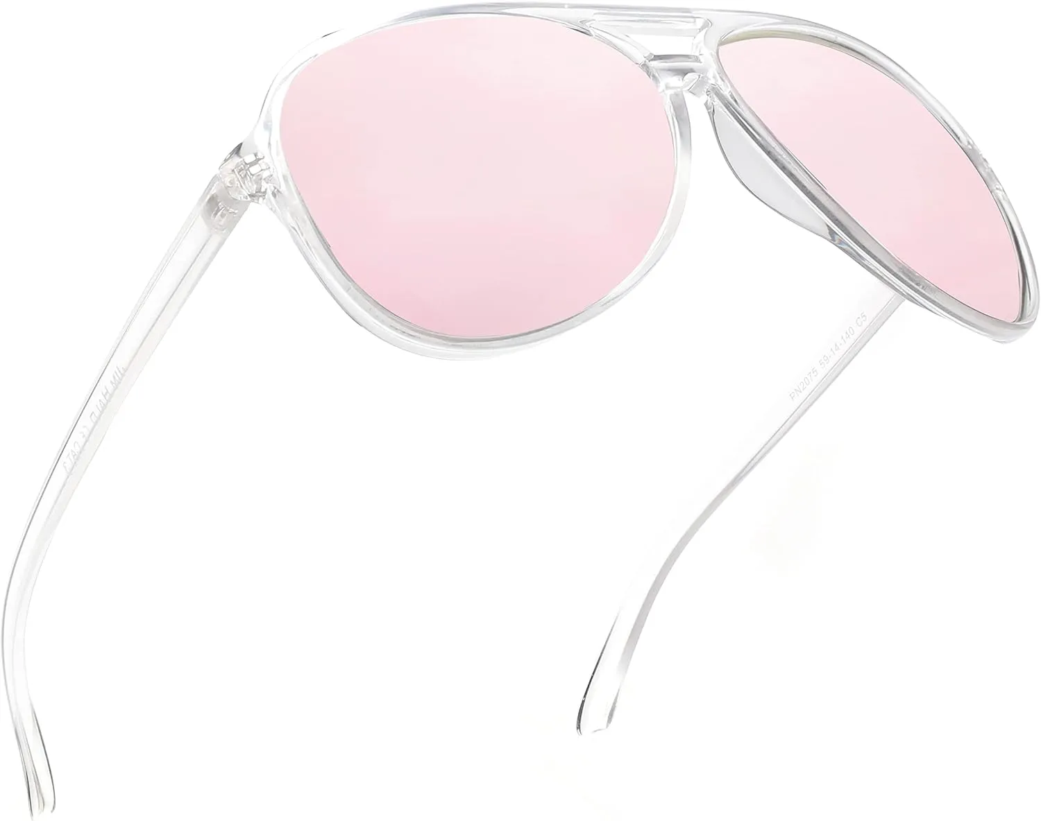 JIM HALO Polarized Aviator Sunglasses Men Women Oversize Plastic Driving Glasses