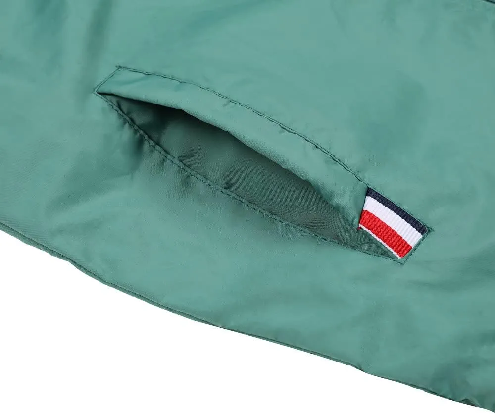 Jingle Bongala Boys Girls Lightweight Breathable Raincoat Waterproof Hooded Rain Jacket Windbreaker Easy to Fold